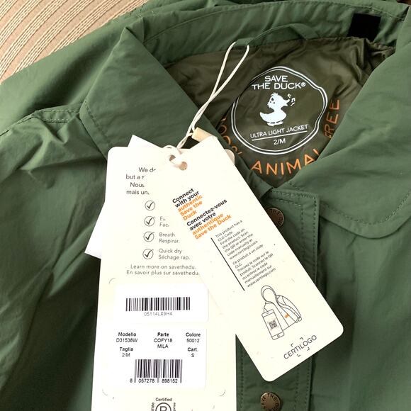 Save the Duck Mila Jacket in Dusty Olive Green - Picture 11 of 14